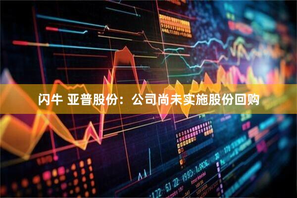 闪牛 亚普股份：公司尚未实施股份回购